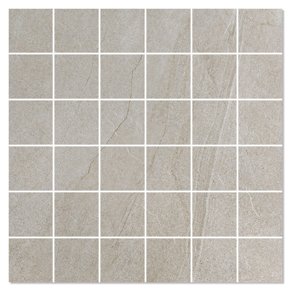 Mosaik Klinker Duostone Gråbrun Matt 30x30 (5x5) cm